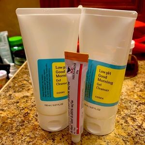 cos Rx cleanser.   Vitamin a gel (SOLD)